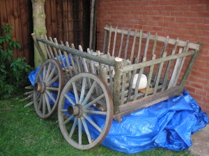 Cart during construction